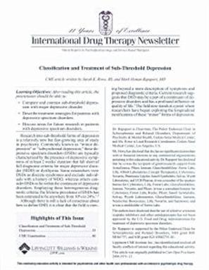 International Drug Therapy Newsletter